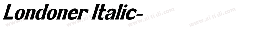Londoner Italic字体转换